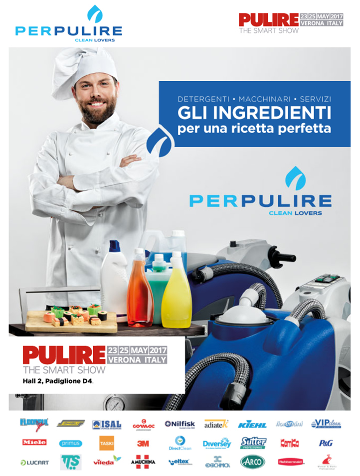 Perpulire partecipa alla Fiera Pulire Verona 2017