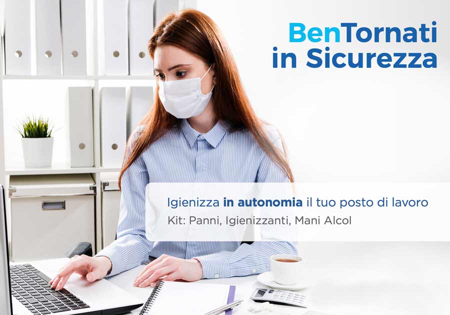 Nuovi kit BenTornato igienizzazione uffici e aziende