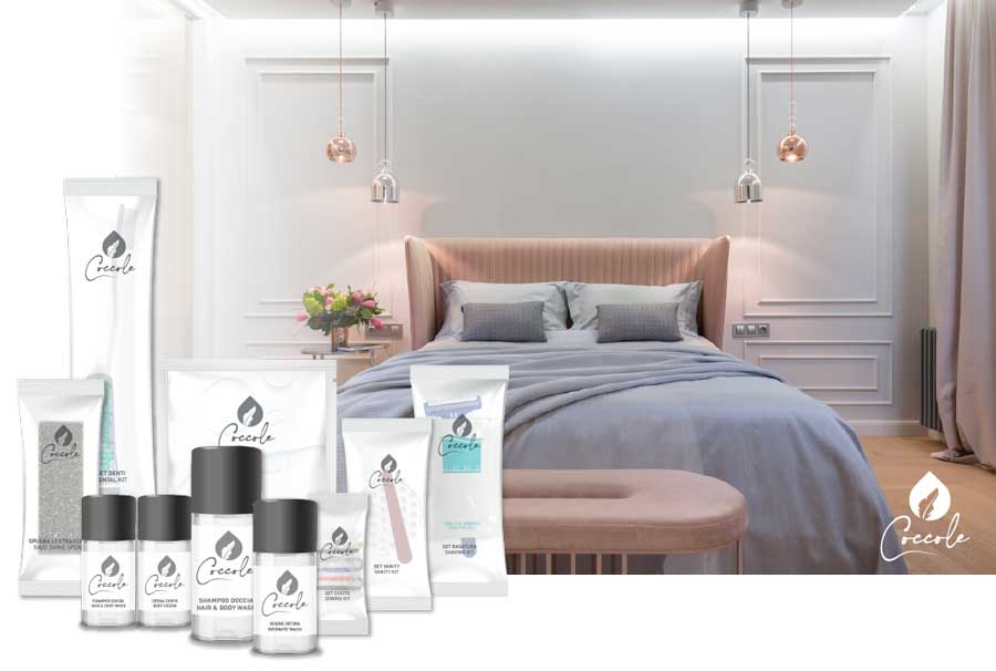Linea di prodotti di cortesia per Hotel