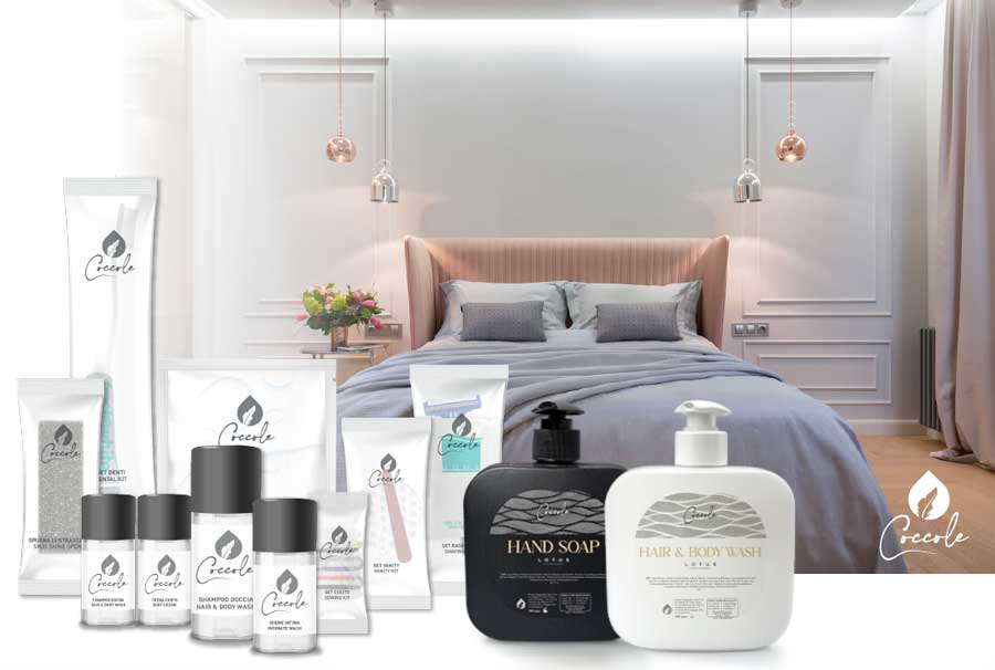 Linea di prodotti di cortesia per Hotel