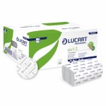 CARTA E DISPENSER | ASCIUGAMANI PIEGATO "V" ECO LUCART 2 VELI - LUCART