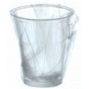 Bicchieri di plastica trasparente imbustati
