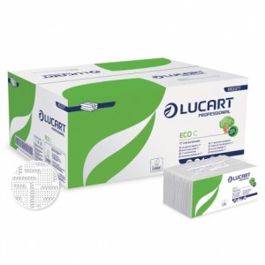 ASCIUGAMANI PIEGATO A "C" ECO LUCART 1V