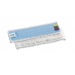 ATTREZZATURE PULIZIA | RICAMBIO MICRO-RICCIOLO CM 43 CON VELCRO AZZURRO + - TTS