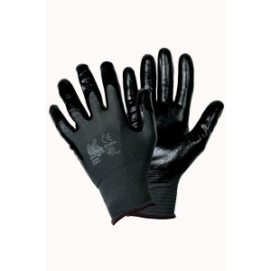 GUANTO NYLON FILO CONTINUO SPALMATO NITRILE NERO