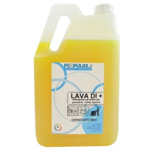 LAVA DI + DETERGENTE PROFESSIONALE AGRUMATO PER PAVIMENTI TANICA 5 LT